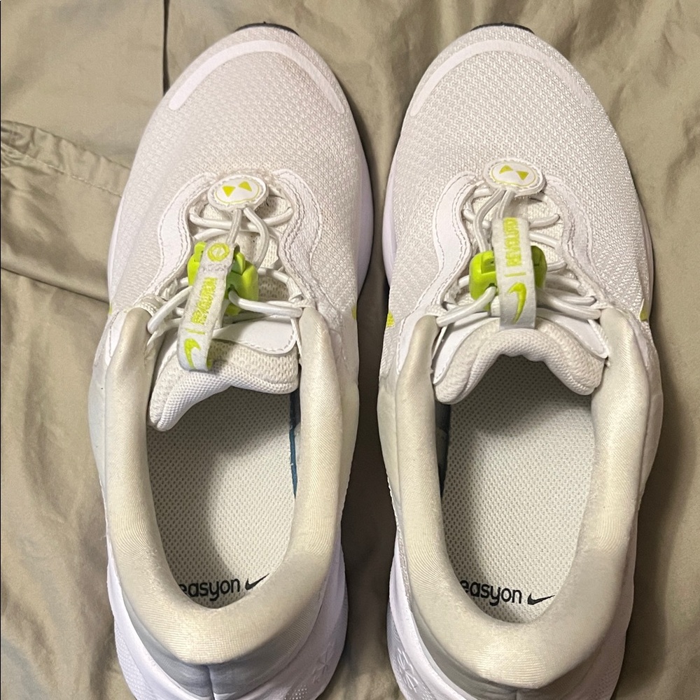 Nike White and Yellow Athletic Shoes